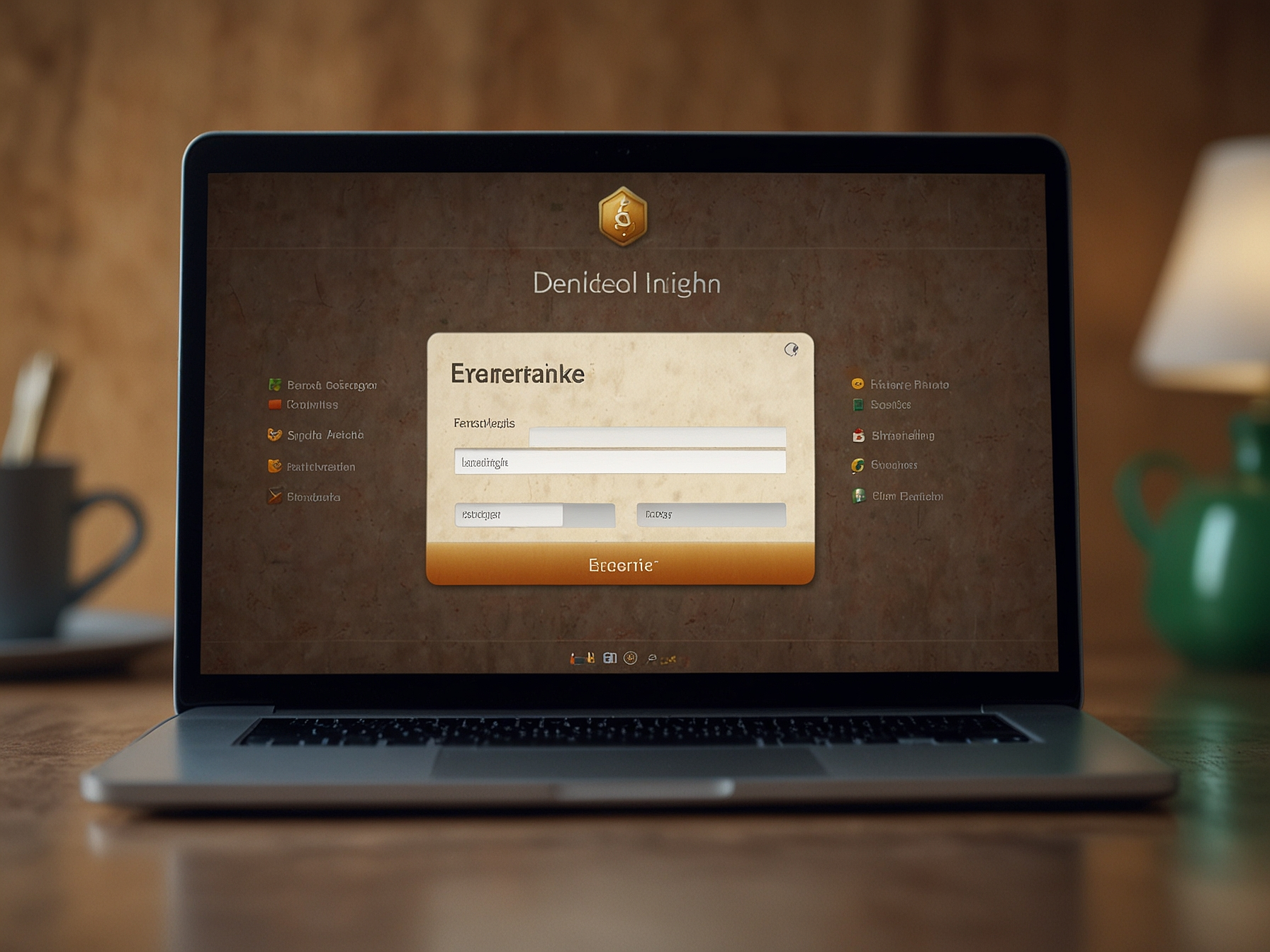 Login hero with secure form