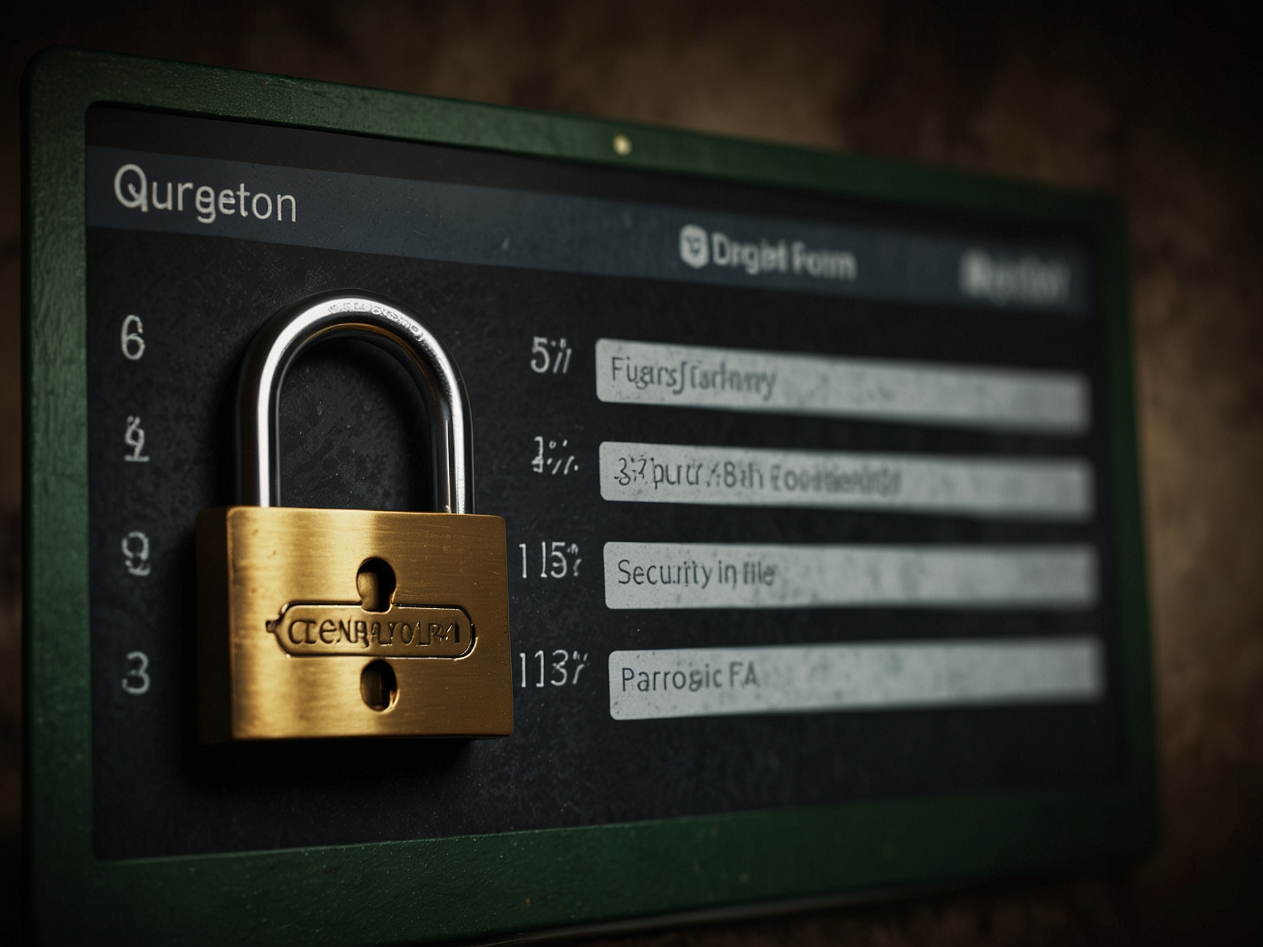 Secure login illustration